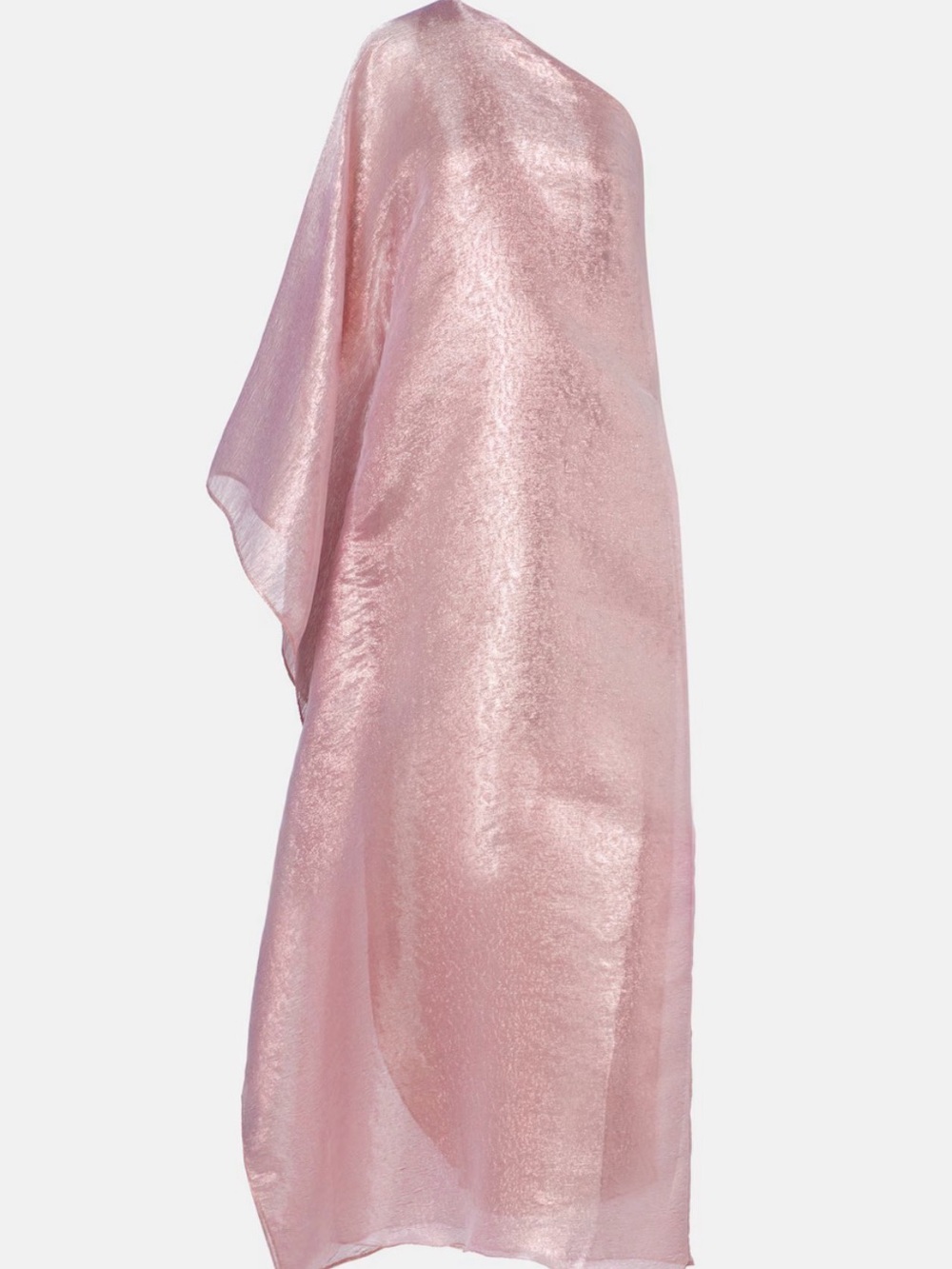 NWT Taller Marmo Pink One-Shoulder Maxi Dress